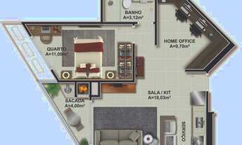 Imagem 3: FLORIANóPOLIS - Apartamento Padrão - Itacorubi