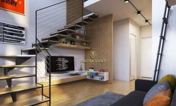 Imagem 2: Apartamento Duplex com 1 suíte, sala 2 ambientes, lavabo, cozinha, 1 vaga, à venda, 57 m²