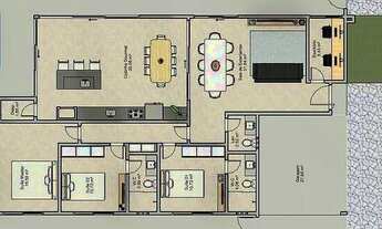 Imagem 2: Casa com 3 dormitórios à venda, 204 m² por R$ 1.490.000,00 - Parque Brasil 500 - Paulínia