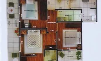 Imagem 3: Apartamento com 3 dormitórios à venda, 95 m² por R$ 450.000 - Pinheiros - São José do Rio