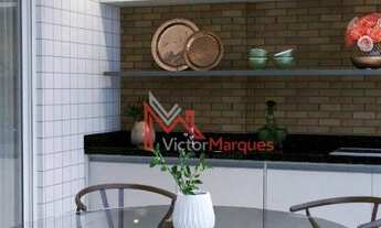 Imagem 3: Apartamento com 3 dormitórios à venda, 107 m² por R$ 594.000 - Vila Guilhermina - Praia Gr