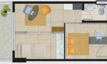 Imagem 8: Sala, 46 m² - venda por R$ 667.000,00 ou aluguel por R$ 3.850,00/mês - Cocó - Fortaleza/CE