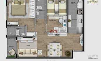 Imagem 6: Apartamento com 2 dormitórios à venda, 51 m² por R$ 320.000,00 - Vila Alpina - Santo André