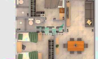 Imagem 3: Apartamento com 2 dormitórios à venda, 83 m² por R$ 504.560,00 - Caiçara - Praia Grande/SP