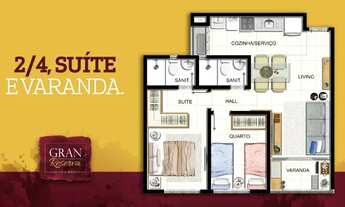 Imagem 2: PRONTO PARA MORAR !! GRAN RESERVA ALTO DO IMBUÍ 2/4 SUÍTE VARANDA INFRAESTRUTURA