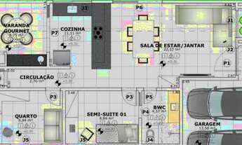 Imagem 2: Casa no Ecoville 1 - 3/4 sendo 2 suítes