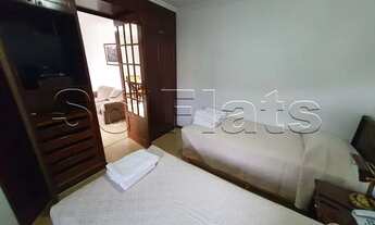 Imagem 5: Flat mobiliado com 1 dorm no coração de Higienópolis linda vista para o Estádio Pacaembu