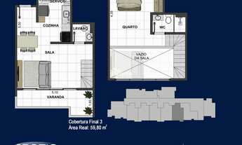 Imagem 7: Cobertura duplex 1 quarto a venda no Bairro São Mateus em Juiz de Fora