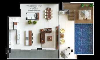 Imagem 6: COBERTURA DUPLEX 270,60M2 - 04 VAGAS - LAZER