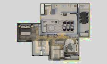 Imagem 3: Apartamento com 3 dormitórios à venda, 107 m² - Condomínio Residencial Brickell Iguatemi