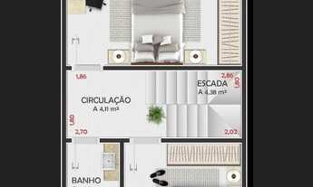 Imagem 4: Sobrado para Venda em Balneário Gaivota, Turimar, 2 dormitórios, 1 suíte, 1 banheiro, 1 va