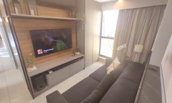 Imagem 4: Maravilhoso apto em andar alto com PORTEIRA fechada, mobiliado e decorado!