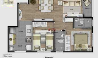 Imagem 7: Apartamento com 2 dormitórios à venda, 51 m² por R$ 320.000,00 - Vila Alpina - Santo André