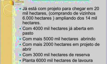 Imagem 4: Fazendas unificadas Rosário oeste e Nobres à venda, 140000000 m² por R$ 232.400.000 - Zona