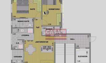 Imagem 2: Apartamento com 2 dormitórios à venda, 57 m² - Paulicéia - São Bernardo do Campo/SP