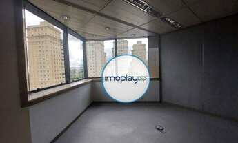 Imagem 4: Layout com divisórias, 18 vagas de garagem, Piso elevado, forro e luminárias e Ar condicio