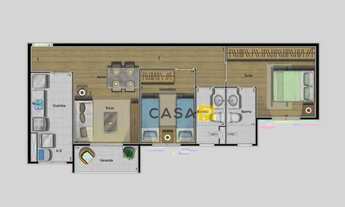 Imagem 2: Apartamento com 2 dormitórios à venda, 60 m² por R$ 360.400,00 - Parque Brasília - Campina