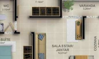 Imagem 6: APARTAMENTO NO JARDIM SÃO CRISTÓVÃO - BELO HORIZONTE II- CLEY GUTERRES CRECI:6564