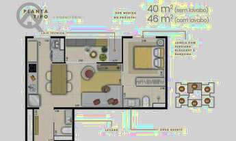Imagem 2: Apartamento com 1 dormitório à venda, 46 m² por R$ 454.700,00 - Nova Campinas - Campinas/S