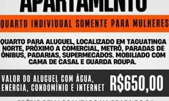 Imagem: QUARTO PARA ALUGUEL - SOMENTE MULHERES