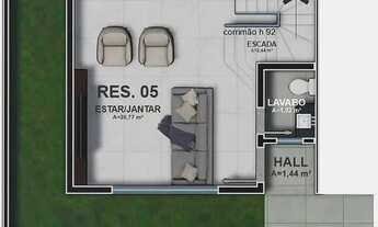 Imagem 3: Sobrado com 4 dormitórios à venda, 157 m² por R$ 1.090.000,00 - Água Verde - Curitiba/PR