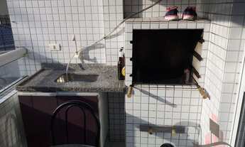 Imagem 2: Apartamento com 2 dormitórios à venda, 74 m² por R$ 295.000,00 - Vila Guilhermina - Praia