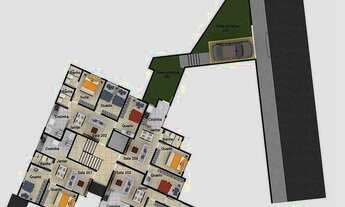 Imagem 6: Área Privativa, 2 quartos à venda, 45 m² por R$ 310.000 - Caiçaras - Belo Horizonte/MG