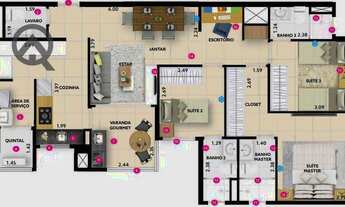 Imagem 2: Apartamento com 3 dormitórios à venda, 95 m² por R$ 788.000,00 - Cambuí - Campinas/SP