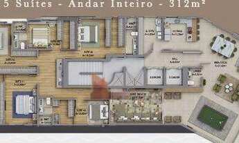 Imagem 4: VENDA: Apartamento Alto Padrão com 5 Suítes em condomínio Neoclássico em Área Nobre de Ita