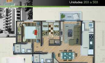 Imagem 4: Apartamento com 2 dormitórios à venda, 63 m² por R$ 502.000,00 - Champagnat - Curitiba/PR