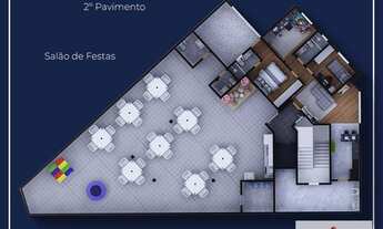 Imagem 5: Apartamento, 3 quartos à venda, 88 m² por R$ 462.600 - Manacás - Belo Horizonte/MG