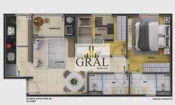 Imagem 3: Apartamento com 2 dormitórios à venda, 52 m² por R$ 329.000,00 - Baeta Neves - São Bernard