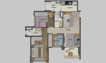 Imagem: Apartamento para venda tem 72 metros quadrados