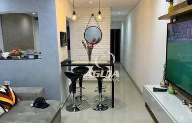 Imagem 2: Apartamento com 2 dormitórios à venda, 54 m² por R$ 390.000 - Vila Camilópolis - Santo And