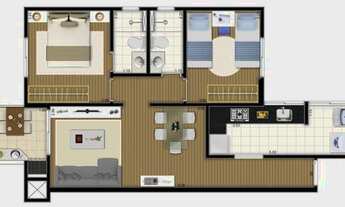 Imagem 3: Apartamento à venda, 63 m² por R$ 538.965,00 - Campestre - Santo André/SP