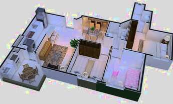 Imagem 7: Apartamento para venda com 68 metros quadrados com 3 quartos em Vila Valparaíso - Santo An