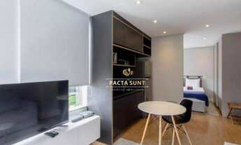 Imagem 2: Lindo studio com 1 dormitório, sala e cozinha integrados, varanda à venda, 23 m² por R$ 57