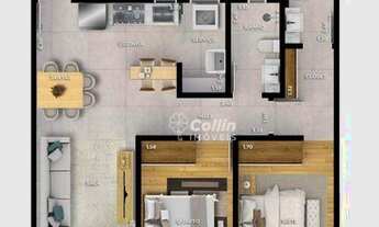 Imagem 3: Apartamento com 2 dormitórios à venda, 62 m² por R$ 299.000,00 - Santa Maria - Uberaba/MG