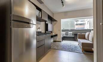 Imagem 5: Apartamento à venda com 32 m2, sala com varanda, suite, mobiliado, Pinheiros, São Paulo, S