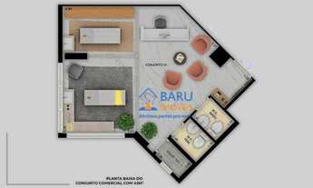 Imagem 2: Conjunto, 43 m² - venda por R$ 430.000,00 ou aluguel por R$ 3.000,00 - Perdizes - São Paul