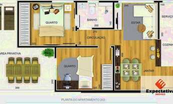 Imagem 5: Apartamento, 2 quartos à venda,45,48 m² por R$ 263.444 - Jaraguá / BH - Belo Horizonte/MG