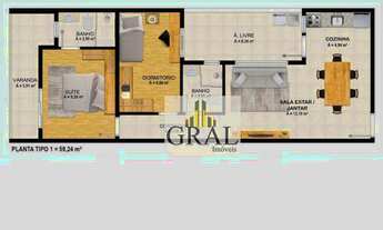 Imagem 7: Apartamento com 2 dormitórios à venda, 50 m² por R$ 317.756,23 - Vila Assunção - Santo And