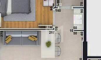Imagem 3: Apartamento com 1 dormitório à venda, 30 m² por R$ 258.588,90 - Centro - Curitiba/PR