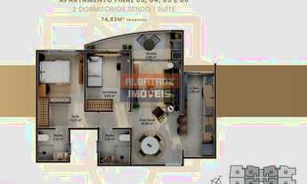 Imagem 4: Apartamento para Venda em Florianópolis, Saco Grande, 2 dormitórios, 1 suíte, 2 banheiros