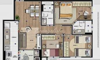 Imagem 4: Apartamento para locação, 3 quartos (1 suíte), 2 vagas de garagem, 69m2, Nyc Palhano