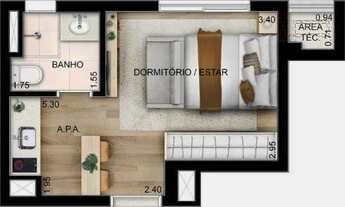 Imagem: Studio com 1 dormitório à venda, 21 m²