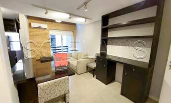 Imagem 2: Lindo Flat mobiliado com serviços e vaga em Moema disponível para locação