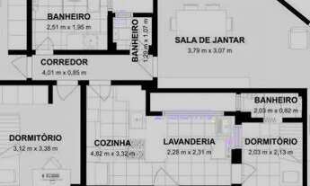 Imagem 2: Apartamento com 2 dormitórios à venda, 92 m² por R$ 1.080.000 - Gávea - Rio de Janeiro/RJ