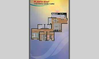 Imagem 2: Apartamento para venda possui 82 metros quadrados com 3 quartos em Jardim Carolina - Jundi