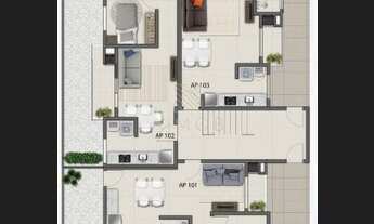 Imagem 2: Apartamento à venda 2 Quartos, 1 Vaga, 51M², Parque da Fonte, Sao Jose dos Pinhais - PR